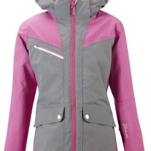 Halti Pihla Jr Jacket Laskettelutakki Harmaa / Pinkki