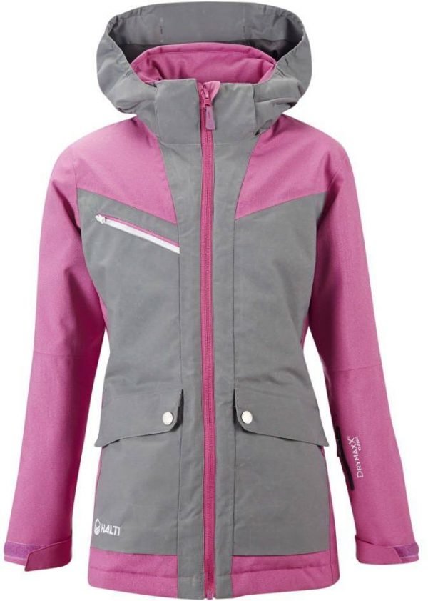 Halti Pihla Jr Jacket Laskettelutakki Harmaa / Pinkki