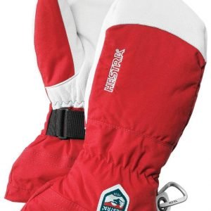 Hestra Army Leather Heli Mitt Lasketteluhanskat Punainen