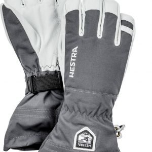 Hestra Army Leather Heli Ski Glove Lasketteluhanskat Harmaa