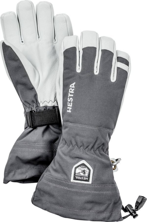 Hestra Army Leather Heli Ski Glove Lasketteluhanskat Harmaa