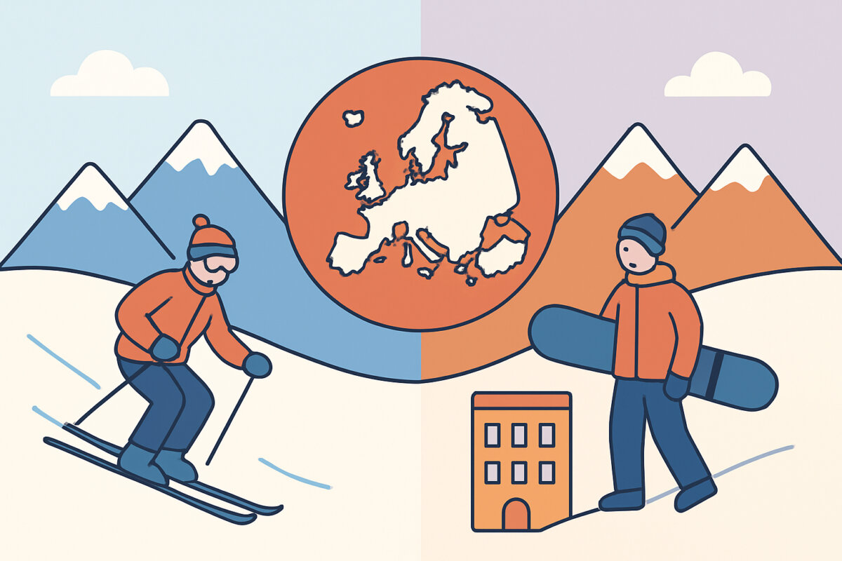 Eurooppalaisten hiihtokohteiden vertailu – Alpit ja Pyreneet