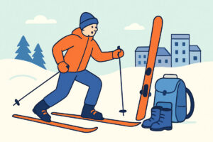 Telemark-laskettelu Suomessa – aloittajan välineet